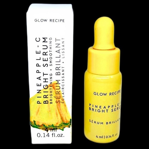 GLOW RECIPE Pineapple Bright C Serum Mini Travel Size Dark Spots Uneven SkinTone - Picture 3 of 12